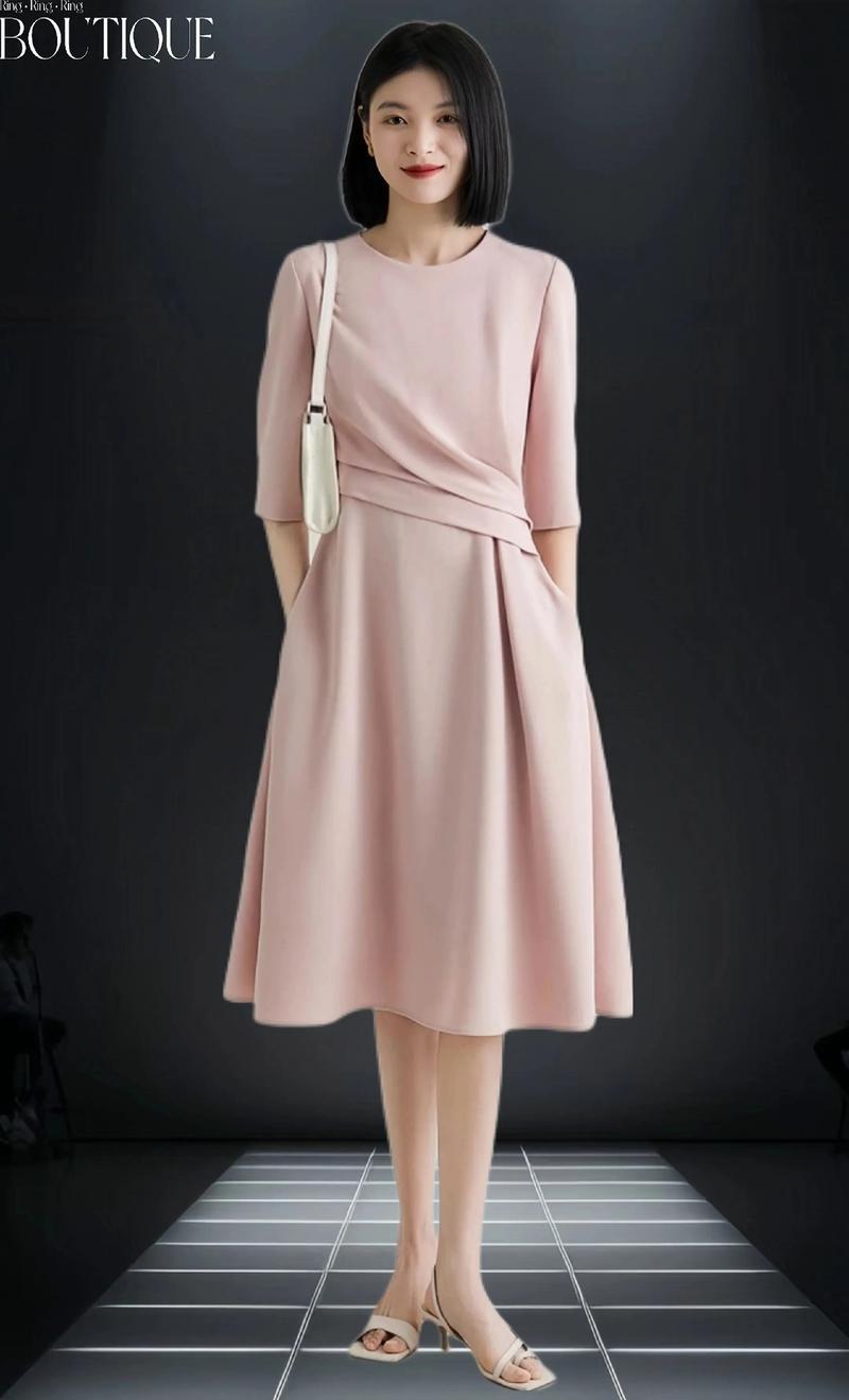 a字中长连衣裙怎么搭配什么外套好看图片