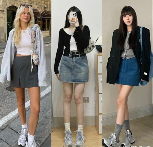 中桶袜鞋怎么搭配图片