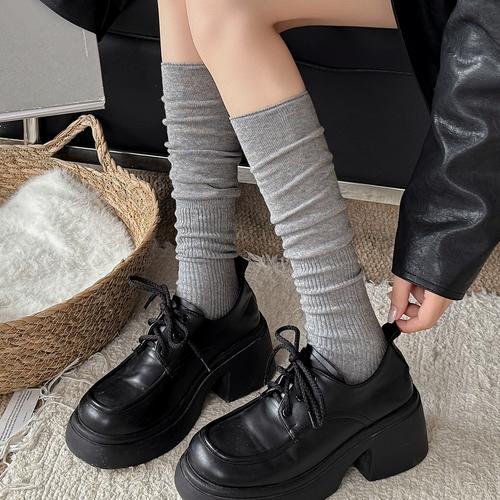 中桶袜鞋怎么搭配图片