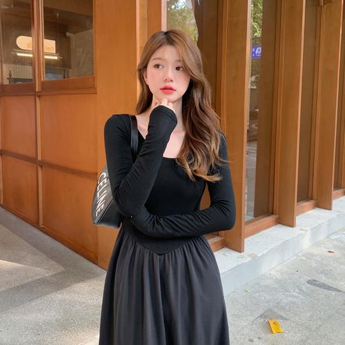 中长的连衣裙怎么搭配图片欣赏