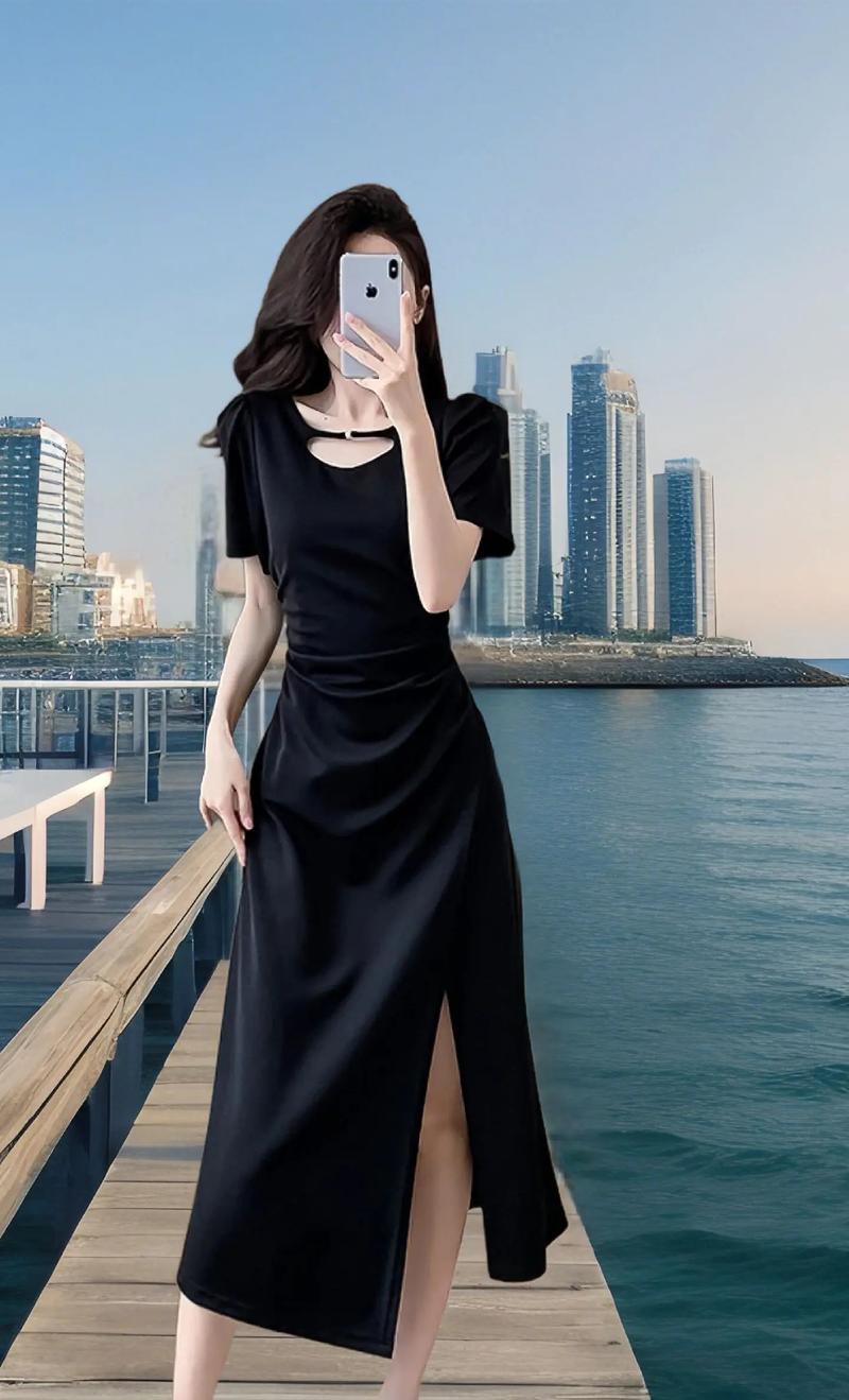 中长的连衣裙怎么搭配图片欣赏