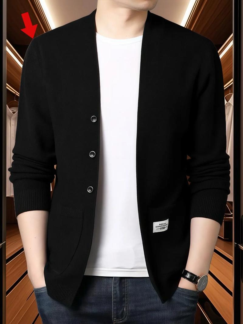 针织男上衣怎么搭配