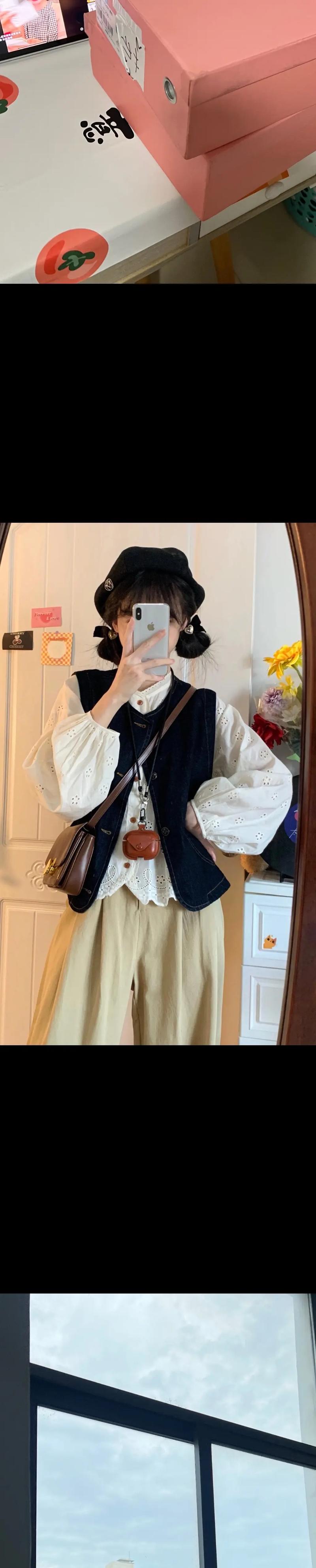 休闲牛仔背心怎么搭配好看