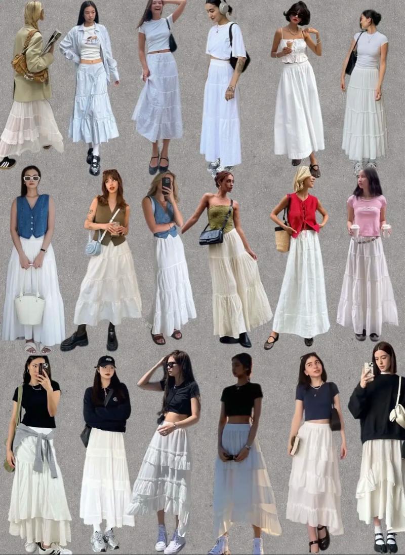 夏天半身裙怎么搭配图片欣赏