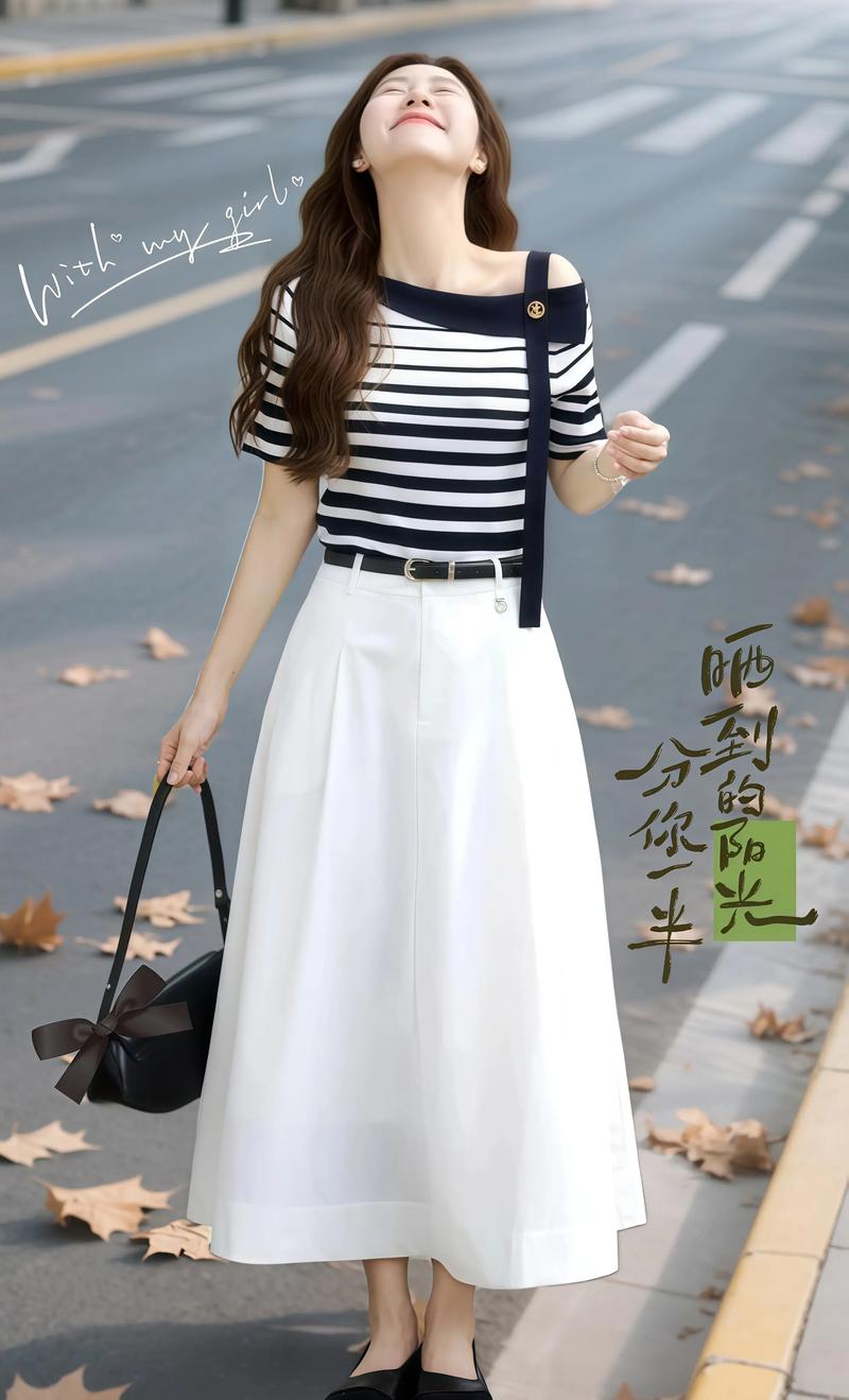 夏天t恤裙怎么搭配