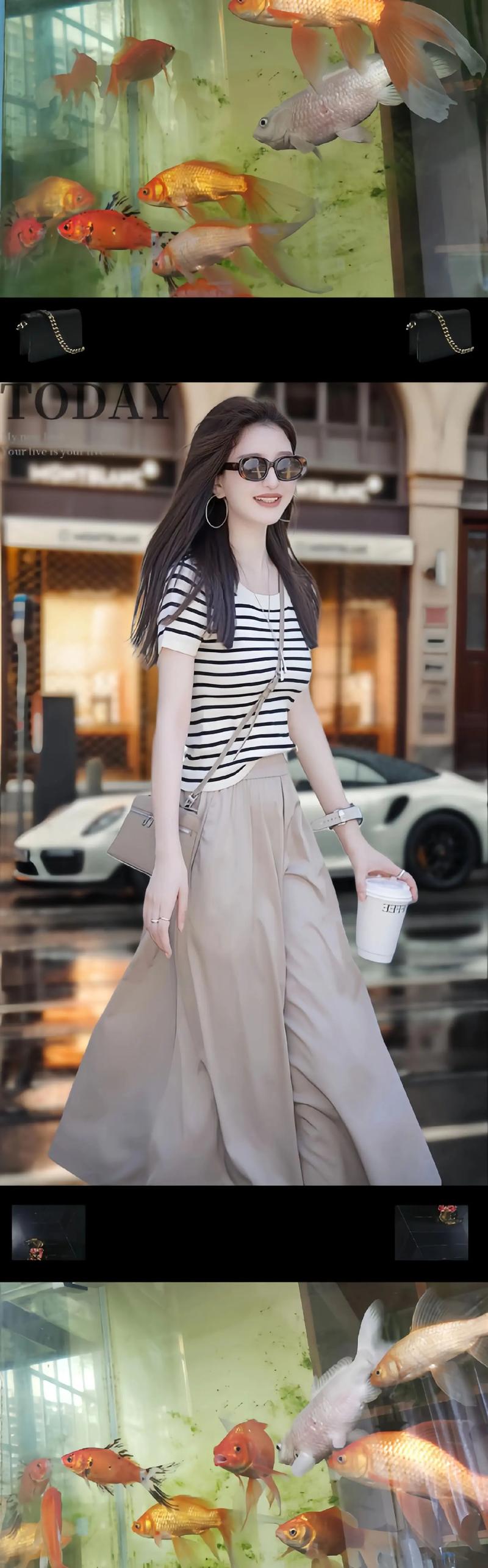 条纹裤子 条纹上衣怎么搭配什么外套