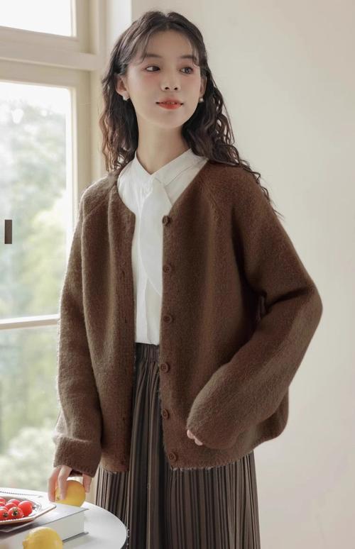 中长款毛衣外套怎么搭配好看图片欣赏