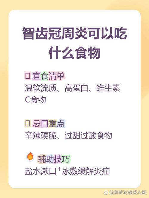 智齿冠周炎吃什么