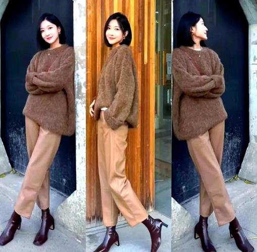 棕色上衣配什么颜色裤子