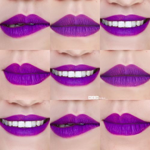 深紫色口红怎么搭配