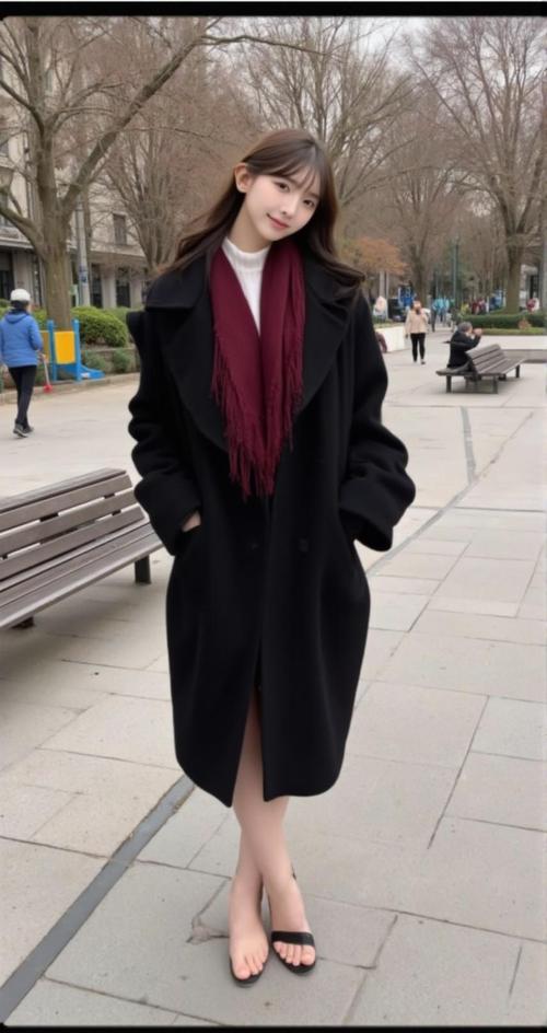 女士冬季黑色大衣怎么搭配什么裤子