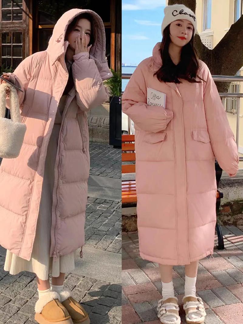 粉色羽绒服怎么搭配鞋子