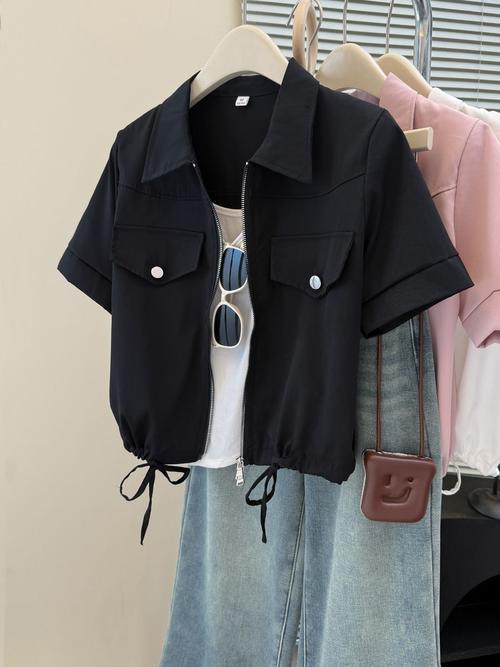 短外套与衬衫怎么搭配图片