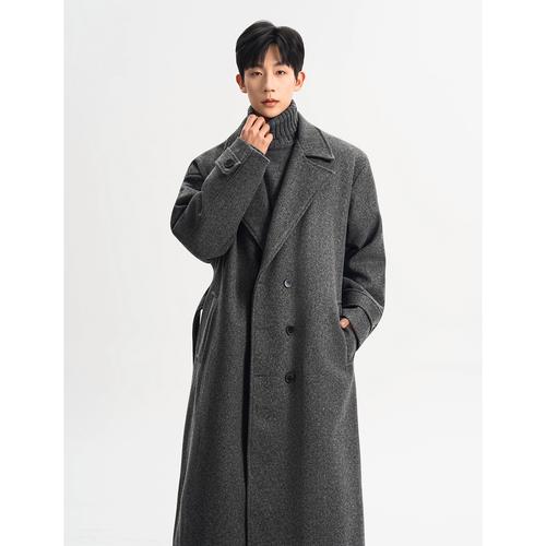 灰色修身风衣怎么搭配裤子好看吗