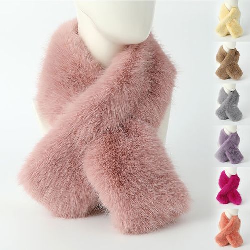 灰色貂皮大衣怎么搭配围巾