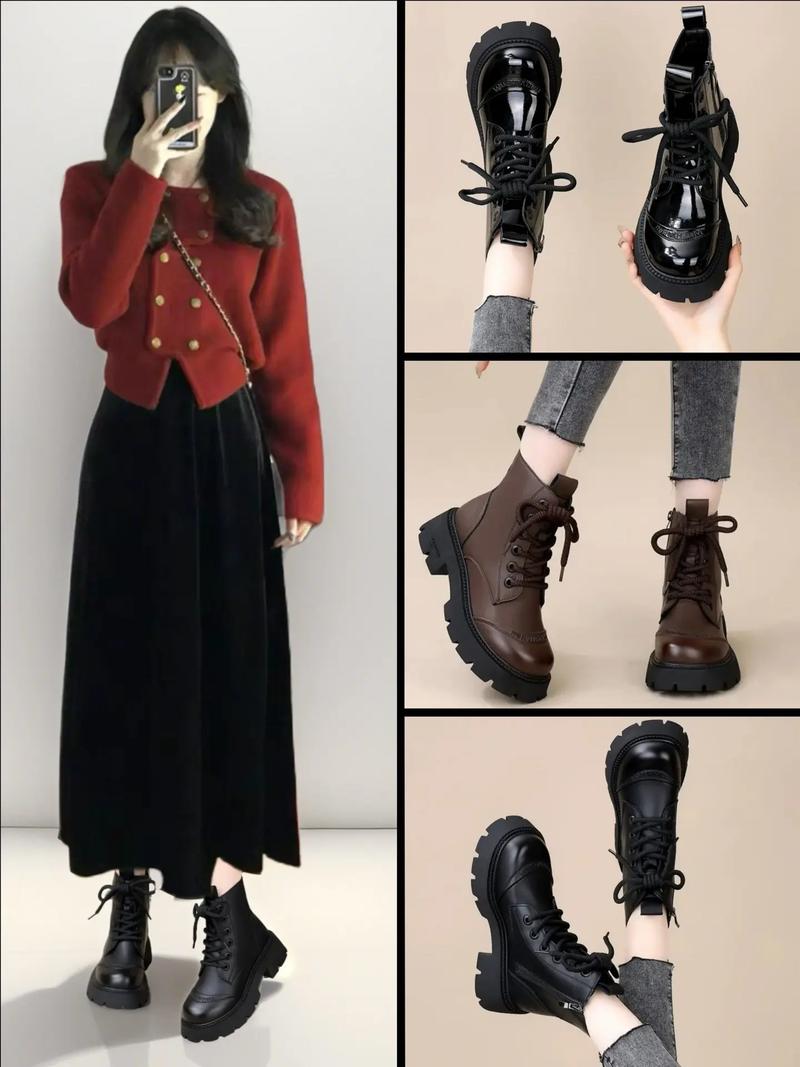 厚底筒靴怎么搭配衣服好看