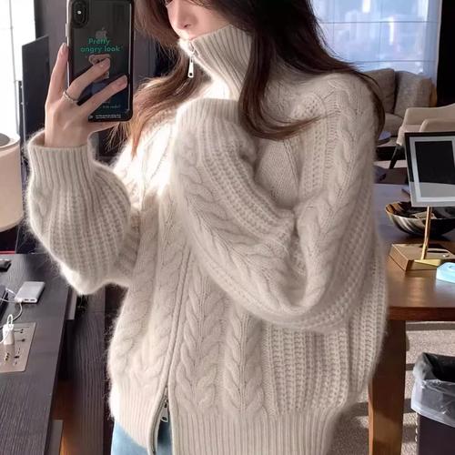 黑色针织开衫外套怎么搭配图片欣赏