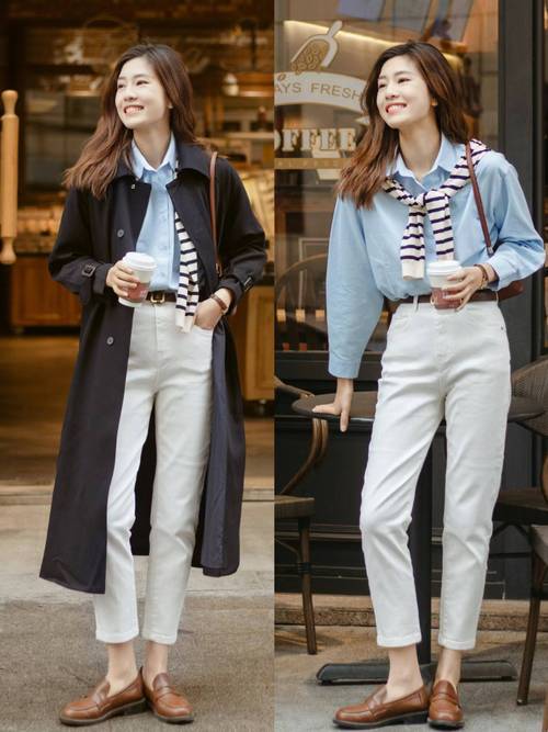 白裤子白鞋配什么上衣