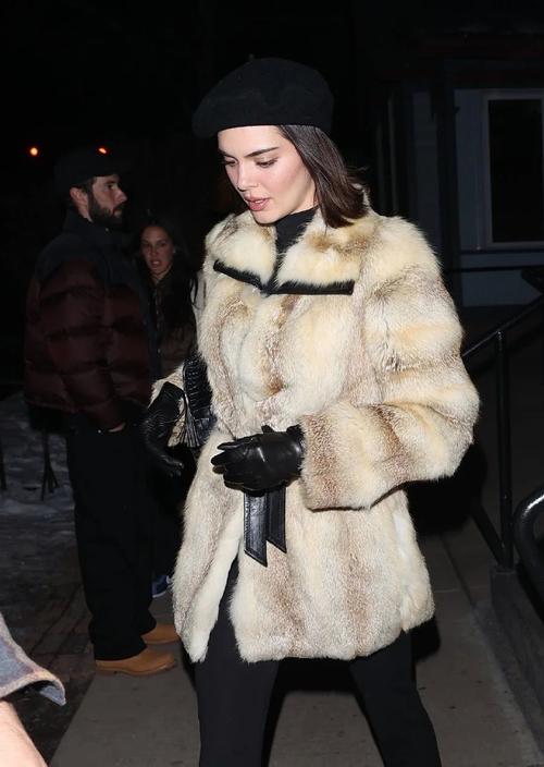 黑色皮草大衣怎么搭配好看图片