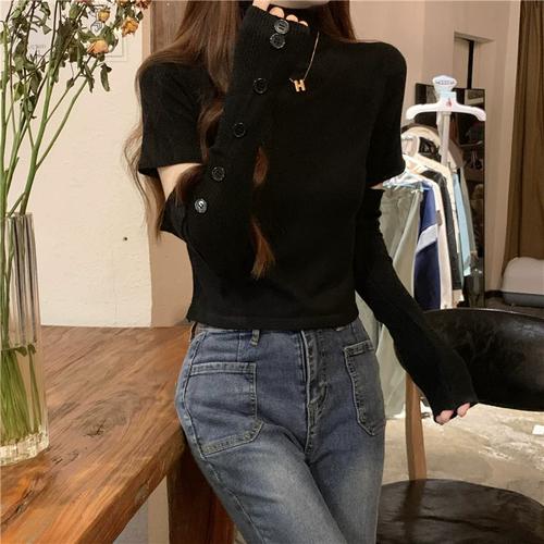 黑色高领打底毛衣怎么搭配什么裤子