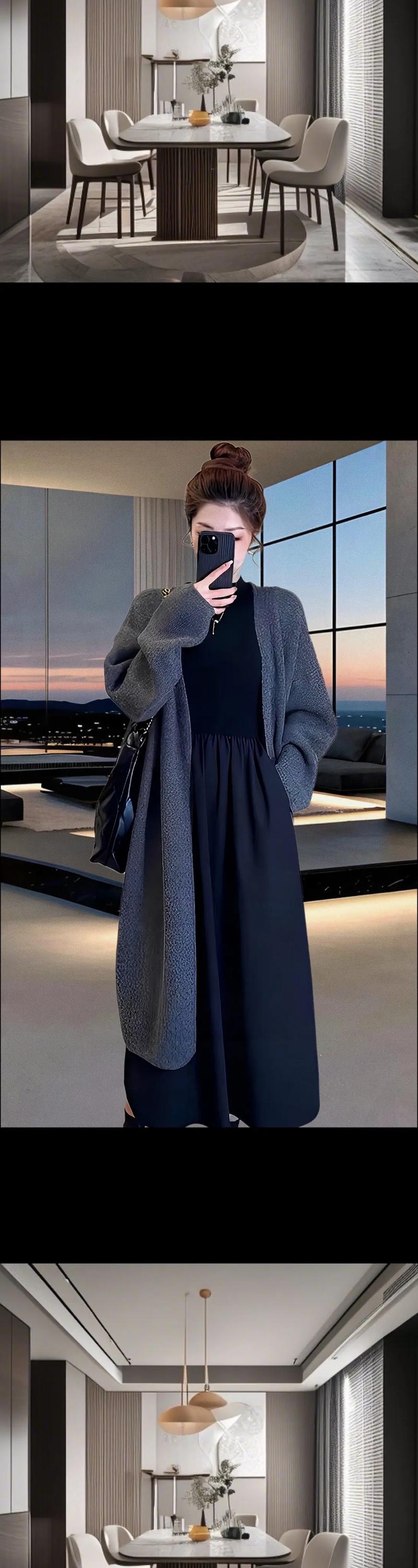 长连衣裙搭配什么外套