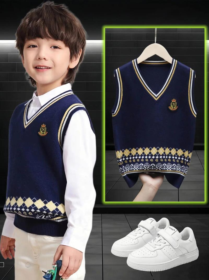 儿童毛呢马甲怎么搭配