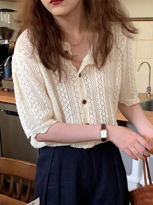 白色蕾丝开衫怎么搭配图片