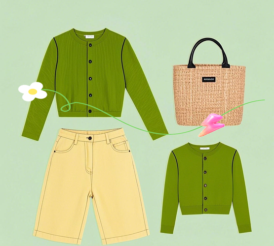 粉绿色风衣怎么搭配图片