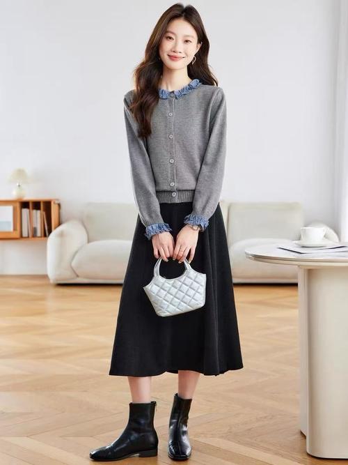 格子短外套怎么搭配