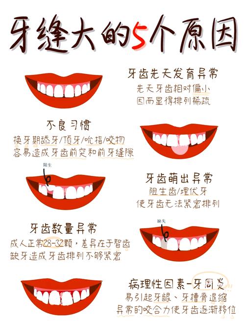 为什么会有牙缝