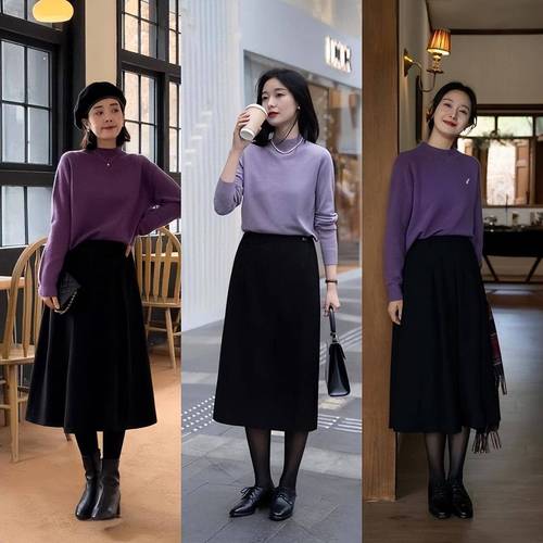 毛衣裙配什么鞋子