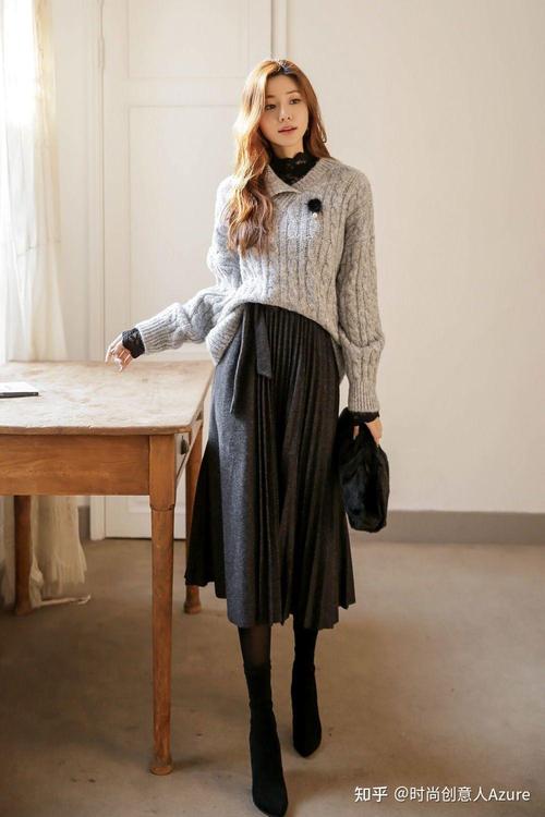 毛衣裙配什么鞋子