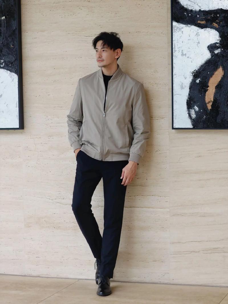 棒球领大衣怎么搭配