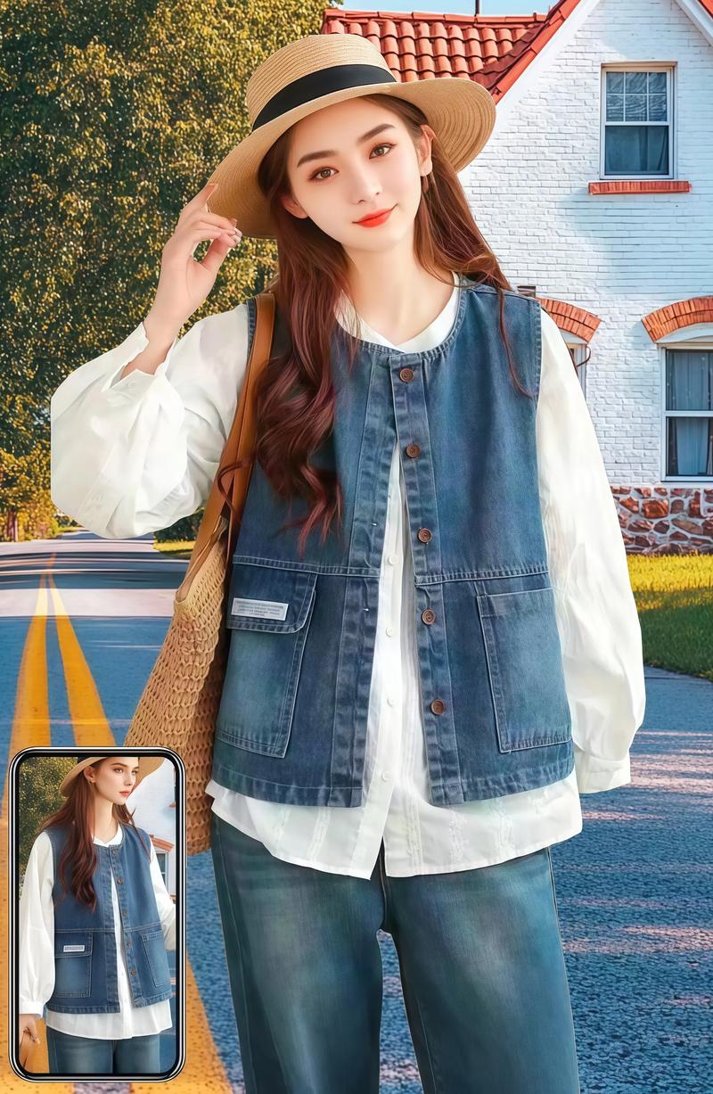 女生马甲怎么搭配