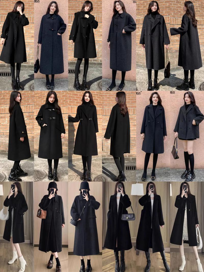 女款黑色风衣怎么搭配