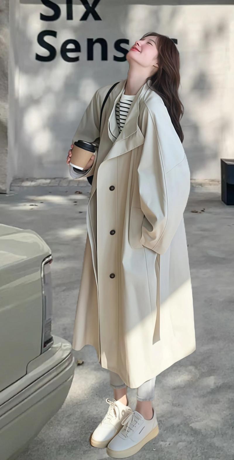 长款风衣服怎么搭配