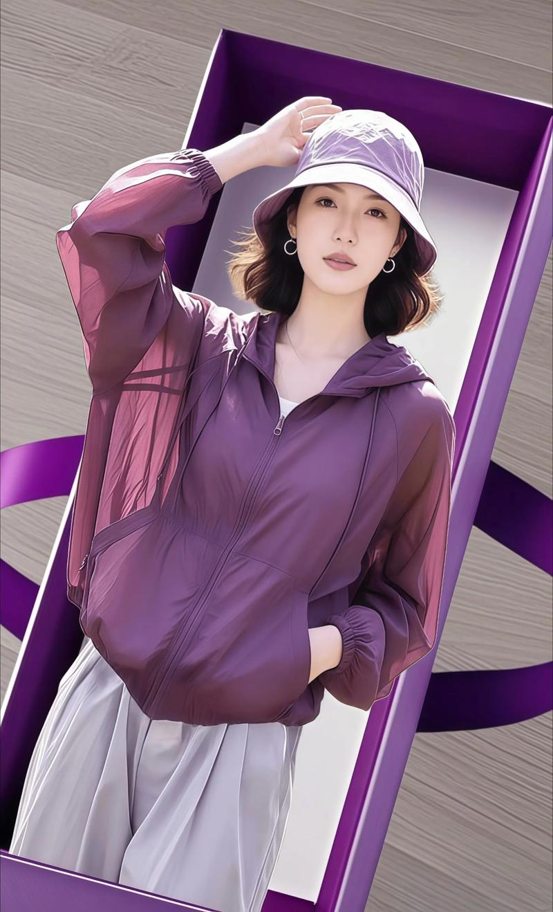 紫色卫衣搭配什么外套