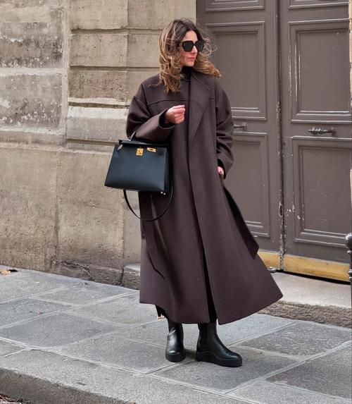 及膝长大衣怎么搭配