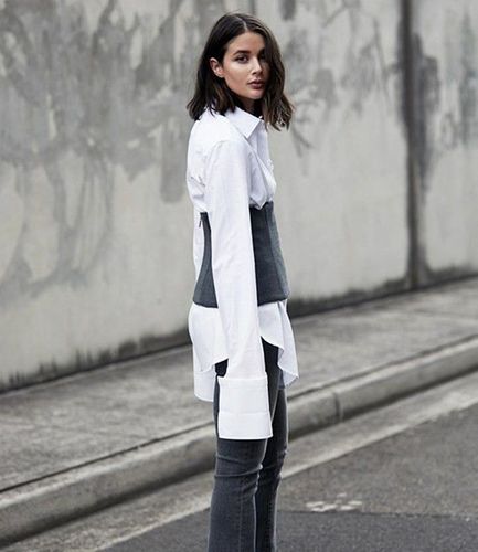 灰色雪纺上衣怎么搭配