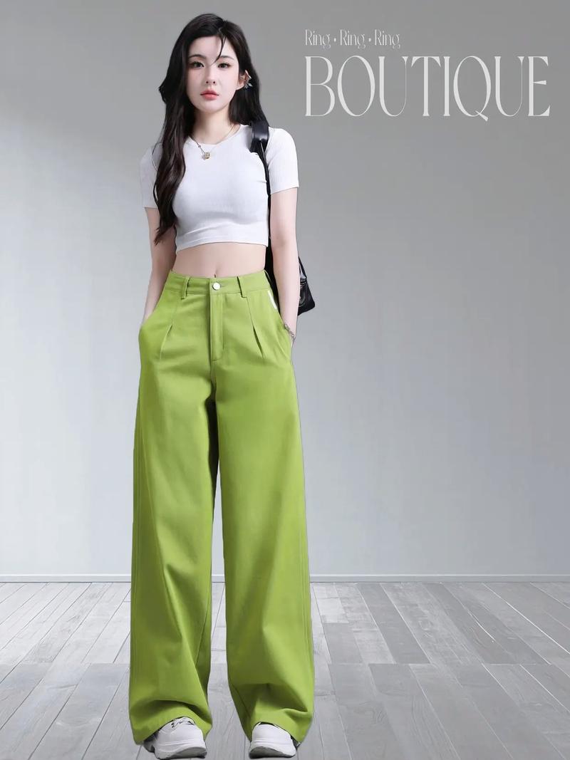 藏绿色裤子怎么搭配鞋子好看吗