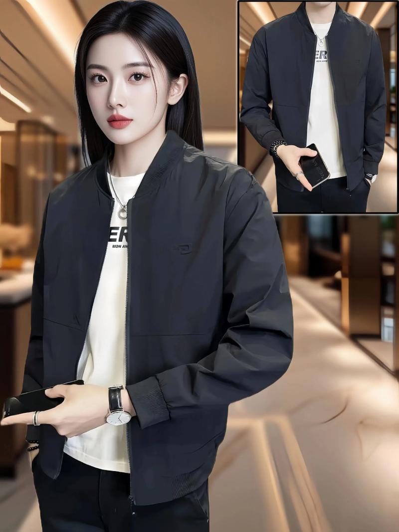 棒球领外套怎么搭配好看