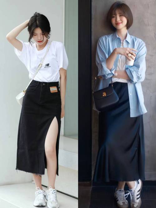 黑色乐福鞋怎么搭配连衣裙