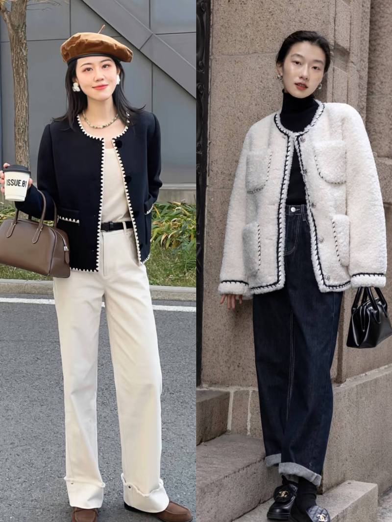 秋冬小香风套装怎么搭配鞋子