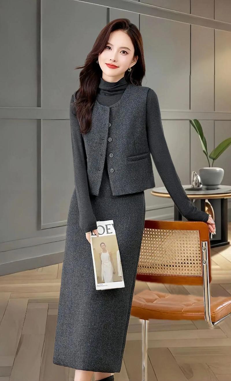 秋冬小香风套装怎么搭配鞋子