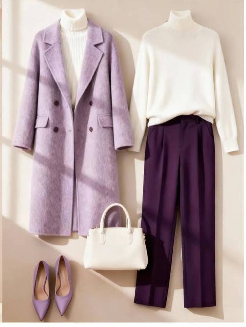 淡紫色配什么颜色