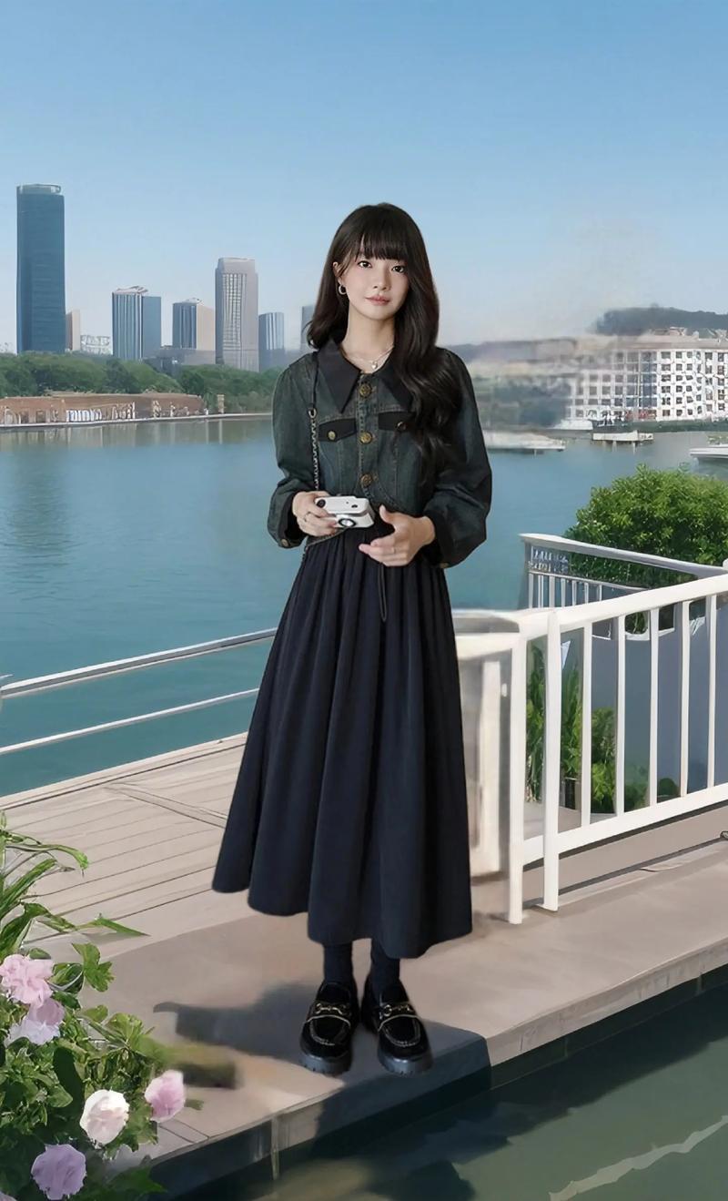 黑裙子配什么外套