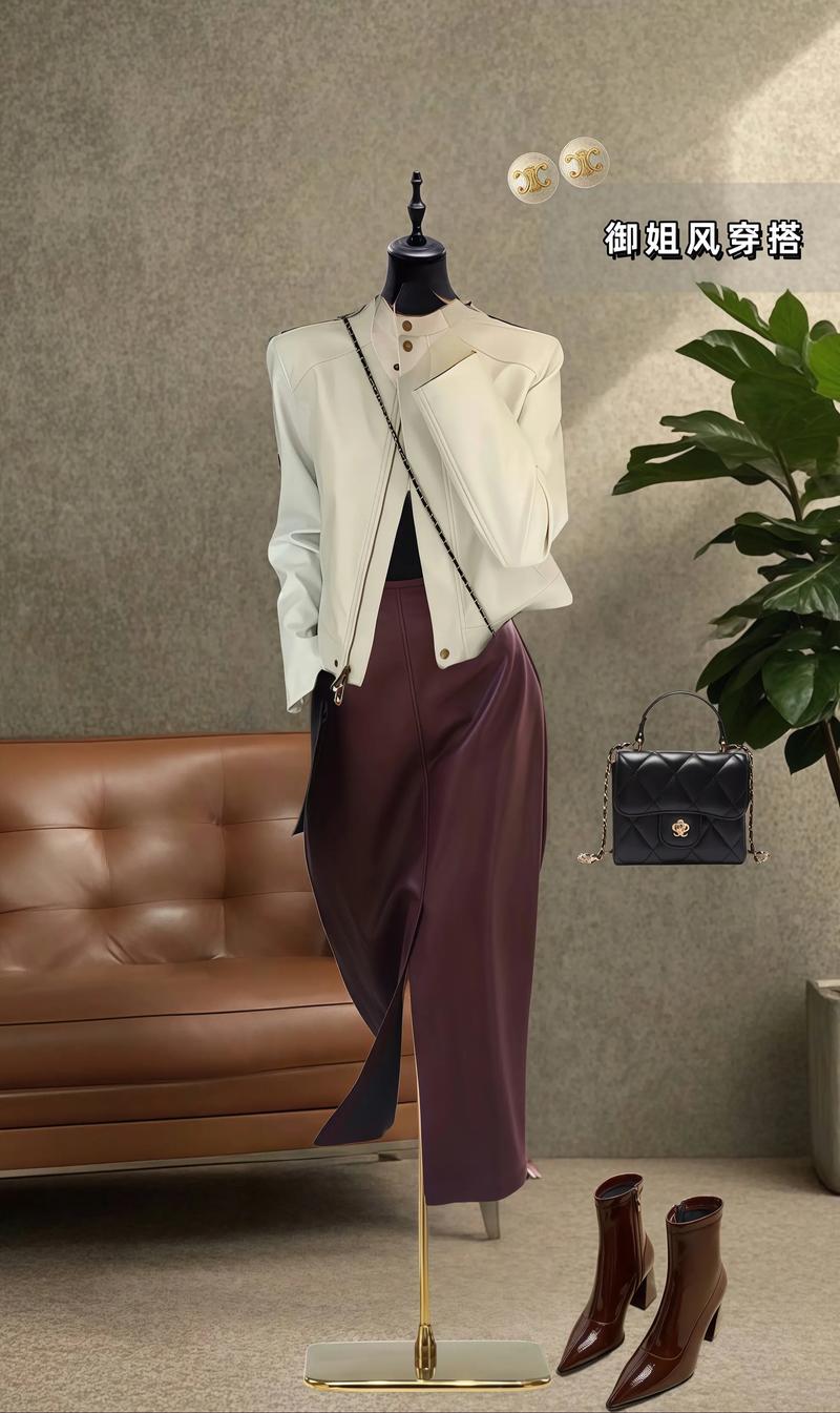 皮衣白色怎么搭配