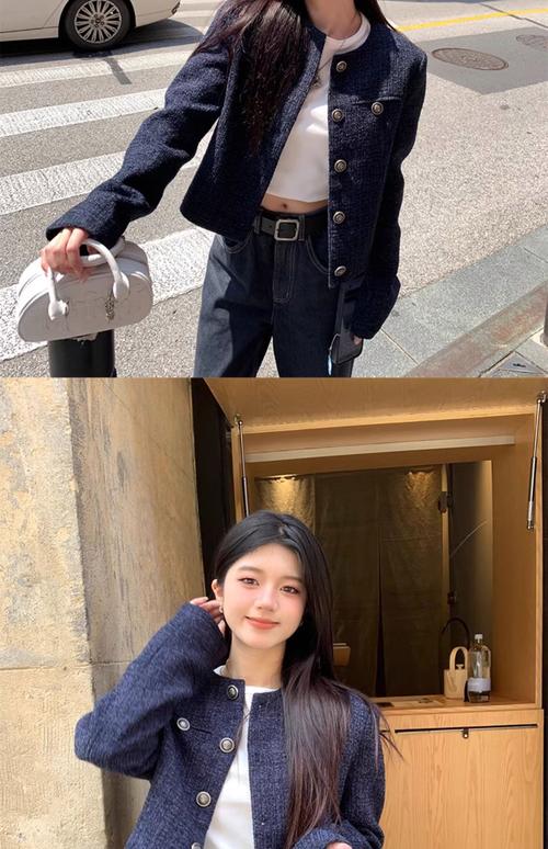 短袖小香风外套里面怎么搭配长袖