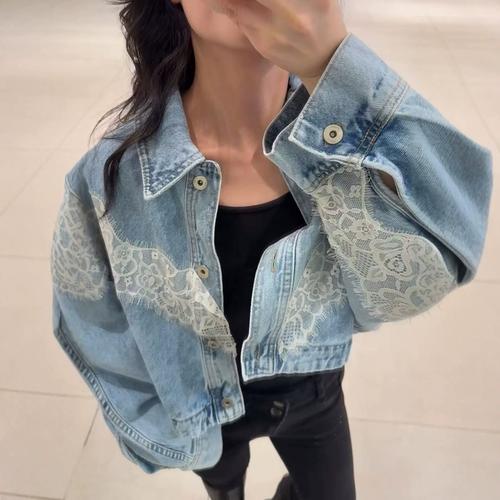 短蕾丝机车夹克怎么搭配