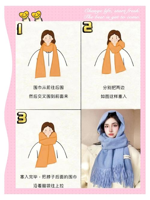 围巾都是怎么搭配的
